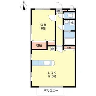ファミーユ成田 弐番館【2階】の間取り