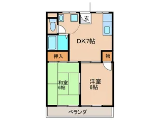 よしみコーポ【2階】の間取り