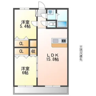 プレミアム五番館【1階】の間取り