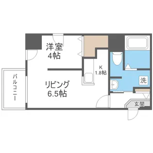 LEE東札幌 A棟【10階】の間取り