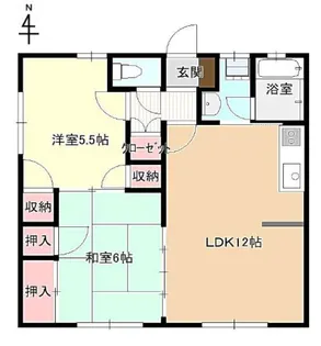 ドミール平田【1階】の間取り