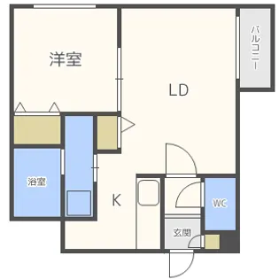 モンテリブロ札幌東【3階】の間取り