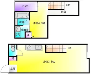 ヴィラパストラルの間取り