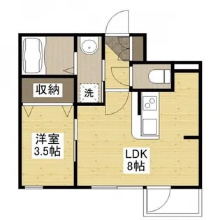 月光江波本町 あすなろ【1階】の間取り