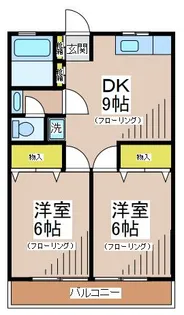 ハイムのばら【1階】の間取り