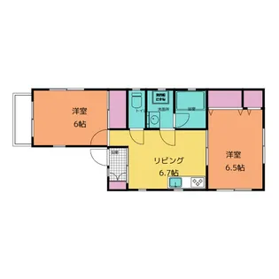 しらかば荘【2階】の間取り