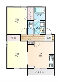 アイリスタウン【1階】の間取り