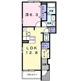 フェイバーレジデンスII【1階】の間取り