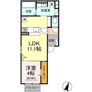 D-ROOM竹尾II【1階】の間取り