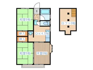 ハイム柏山【2階】の間取り