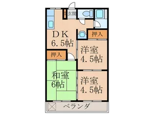 久保山コーポ【2階】の間取り