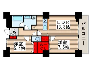 ロイヤルパークスタワー南千住【22階】の間取り