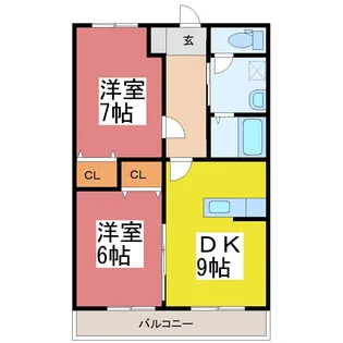 ウィズ・サンエファ【2階】の間取り