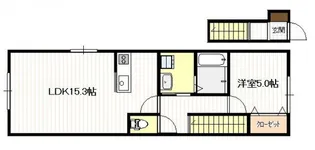 ギア2佐方【2階】の間取り