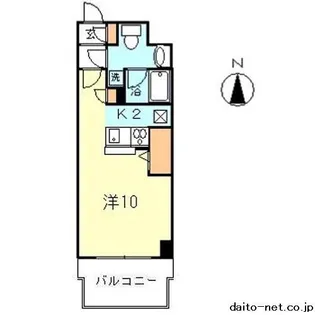 ハーベストヒルズ溝の口2【2階】の間取り