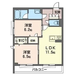 アークウェルス【1階】の間取り