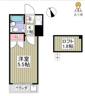 ネルソンパートV【2階】の間取り