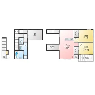セシリア【2階】の間取り