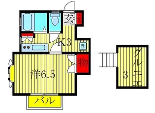 ホワイトハウス瑞穂B棟【2階】の間取り