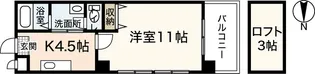 第13平勝ビル【5階】の間取り