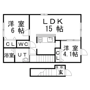 メゾン オオコシ【2階】の間取り