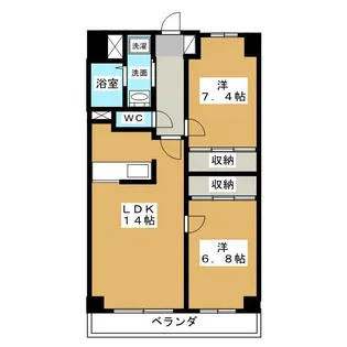 インプルーブ金山【8階】の間取り
