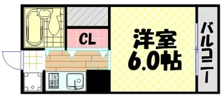 ライズ芦原橋【8階】の間取り