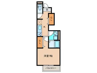 クレール 咲【1階】の間取り