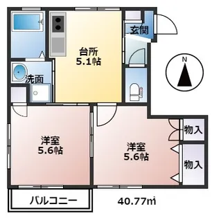 エリス阿佐谷【2階】の間取り
