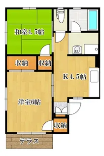 シティハイムFUJINO【1階】の間取り