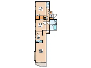 パ-クアベニュ-広和 No.10【3階】の間取り