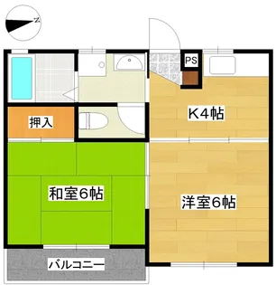 ディアコートEndo【1階】の間取り