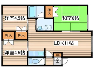 ルピナス【3階】の間取り