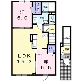 プライムハウス モア【2階】の間取り