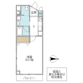 HYDE PARK MITO【5階】の間取り