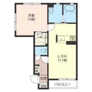ジラソーレ【1階】の間取り