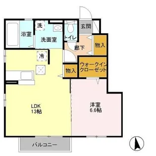 クローバーヒル城南 A【2階】の間取り