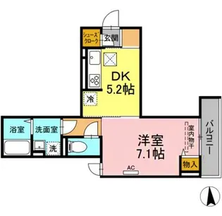 クレールIDAIII【2階】の間取り