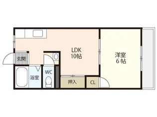 小川コーポ【2階】の間取り
