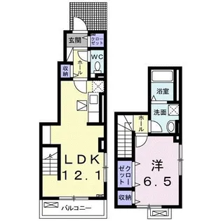 BLESS草加松原 D棟【1階】の間取り