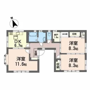フレグランスK3【1階】の間取り