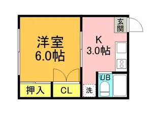 上原寮【1階】の間取り