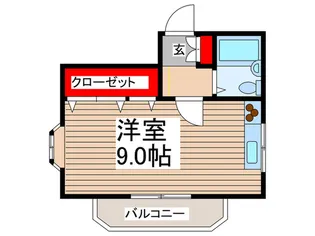 メゾンモンテリマールII【1階】の間取り