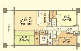 カーラシティ鎌ヶ谷【8階】の間取り