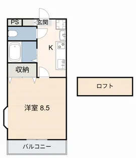 ロイヤルキャビン21【2階】の間取り