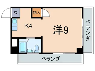 大津中央2丁目小堀マンション【3階】の間取り
