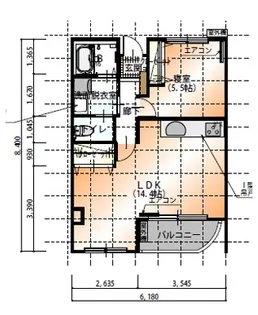 KJ犀南【4階】の間取り