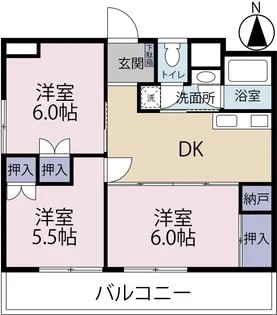 ラ ファミーユ大工町【7階】の間取り