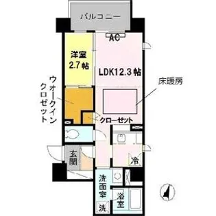 リノチェロンテ靭公園【2階】の間取り