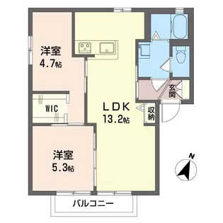 コージーレジデンス【2階】の間取り